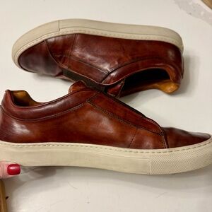 Made in Italy Frye Owen Low Gore Slip-On Sneakers – Men’s 11 – Redwood Leather –